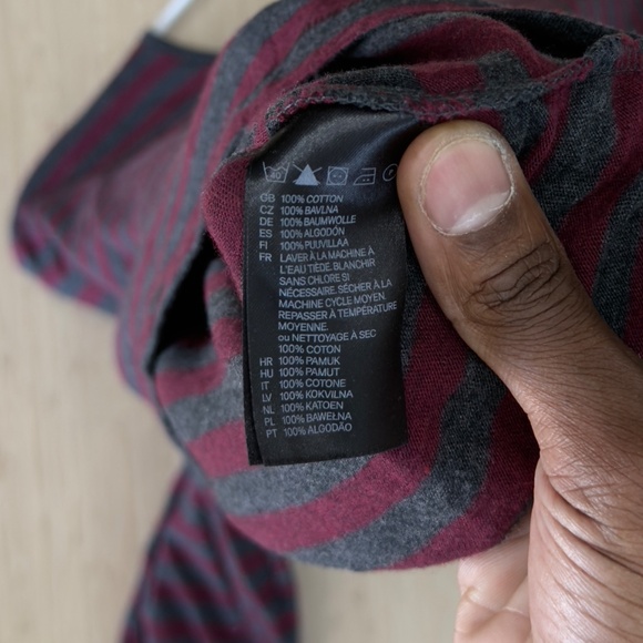 H&M Stripped Long sleeve shirt - size Medium - Picture 7 of 7